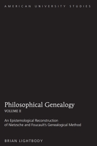Cover image: Philosophical Genealogy- Volume II 1st edition 9781433109928