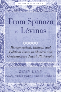 Imagen de portada: From Spinoza to Lévinas 1st edition 9781433106972
