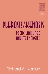 Imagen de portada: Plerosis/Kenosis 1st edition 9781433119361