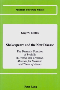 Imagen de portada: Shakespeare and the New Disease 1st edition 9780820408170
