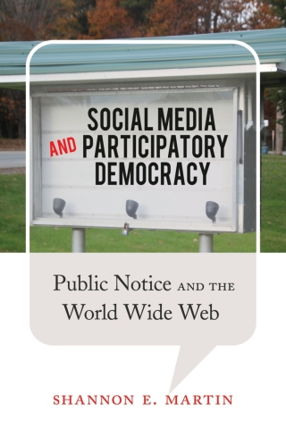 صورة الغلاف: Social Media and Participatory Democracy 1st edition 9781433123023