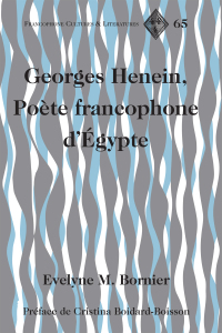 Omslagafbeelding: Georges Henein, Poète francophone d’Égypte 1st edition 9781433130144