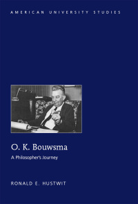 Imagen de portada: O. K. Bouwsma 1st edition 9781433125768