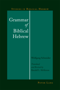 Cover image: Grammar of Biblical Hebrew 1st edition 9781433125287