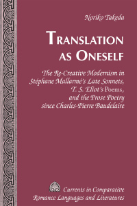 Cover image: Translation as Oneself 1st edition 9781433124525