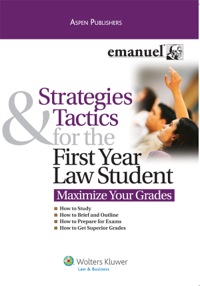表紙画像: Strategies and Tactics for the First Year Law Student 9780735591073