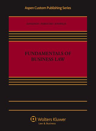 Cover image: Fundamentals of Business Law 8th edition 9781454816829