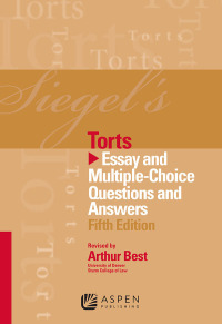 Imagen de portada: Siegel's Torts 9781454817635