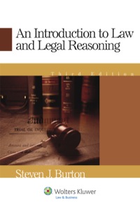 Cover image: Introduction to Law and Legal Reasoning 3rd edition 9780735562776