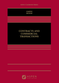 Cover image: Contracts and Commercial Transactions 9780735598195