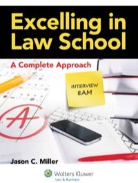 Omslagafbeelding: Excelling in Law School 9780735599246