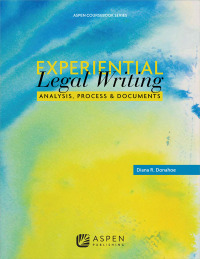 Omslagafbeelding: Experiential Legal Writing 9780735509634