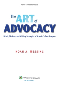 Cover image: The Art of Advocacy 9781454818380