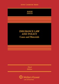 Omslagafbeelding: Insurance Law and Policy 3rd edition 9781454825074