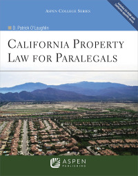 Cover image: California Property Law for Paralegals 8th edition 9780735584525