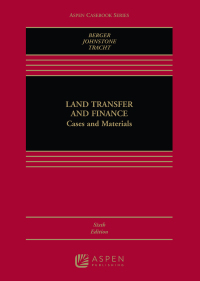 Cover image: Land Transfer and Finance 6th edition 9780735598546
