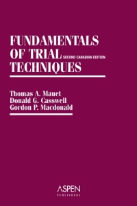 Cover image: Fundamentals of Trial Techniques 2nd edition 9780735518865