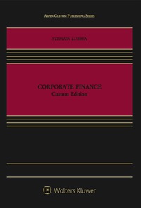 Cover image: Corporate Finance: Custom Edition 9781454869290