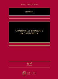 Cover image: Community Property in California 7th edition 9781454868187