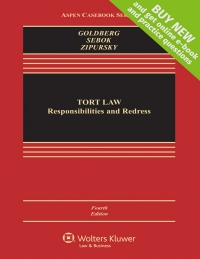 Cover image: Tort Law 4th edition 9781454868200