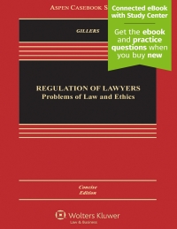 Cover image: Regulation of Lawyers 3rd edition 9781454856450