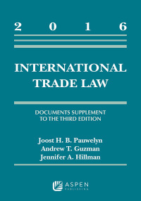 Imagen de portada: International Trade Law 9781454875673