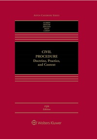 Cover image: Civil Procedure 5th edition 9781454868378