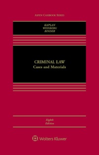 Cover image: Criminal Law 8th edition 9781454868217
