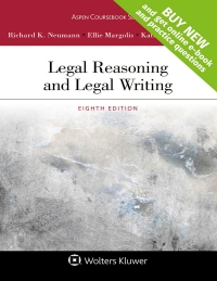 Cover image: Legal Reasoning and Legal Writing 8th edition 9781454886525