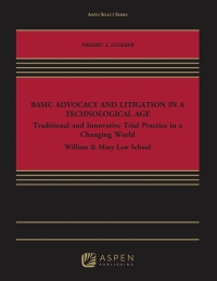 Imagen de portada: Basic Advocacy and Litigation in a Technological Age 2nd edition 9781454893783