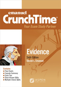 Cover image: Emanuel CrunchTime for Evidence 6th edition 9781454891062