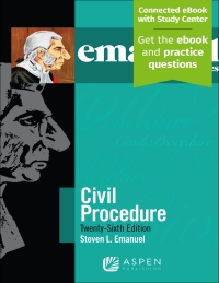 Cover image: Emanuel Law Outlines for Civil Procedure 26th edition 9781454897460
