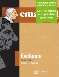 Imagen de portada: Emanuel Law Outlines for Evidence 9th edition 9781454891024