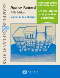 Imagen de portada: Examples & Explanations for Agency, Partnerships, and LLCs 5th edition 9781454850120