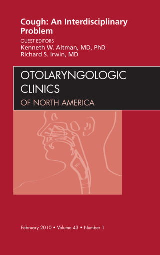 表紙画像: Cough: An Interdisciplinary Problem, An Issue of Otolaryngologic Clinics 9781437718492