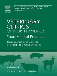 Cover image: Therapeutics and Control of Sheep and Goat Diseases, An Issue of Veterinary Clinics: Food Animal Practice 9781455705221