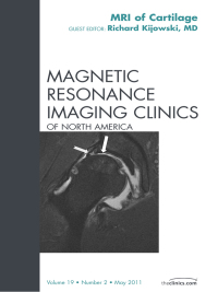Imagen de portada: Cartilage Imaging, An Issue of Magnetic Resonance Imaging Clinics 9781455707423