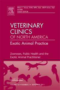 Cover image: Zoonoses, Public Health and the Exotic Animal Practitioner, An Issue of Veterinary Clinics: Exotic Animal Practice 9781455710409