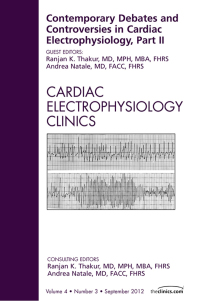 Cover image: Contemporary Debates and Controversies in Cardiac Electrophysiology, Part II, An Issue of Cardiac Electrophysiology Clinics 9781455738366