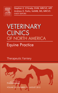Cover image: Therapeutic Farriery, An Issue of Veterinary Clinics: Equine Practice 9781455739509