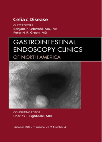 Cover image: Celiac Disease, An Issue of Gastrointestinal Endoscopy Clinics 9781455749157