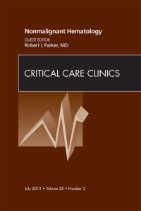 Imagen de portada: Nonmalignant Hematology, An Issue of Critical Care Clinics 9781455749379