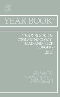 Cover image: Year Book of Otolaryngology-Head and Neck Surgery 2013 9781455772841