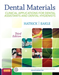 Cover image: Dental Materials: Clinical Applications for Dental Assistants and Dental Hygienists 3rd edition 9781455773855
