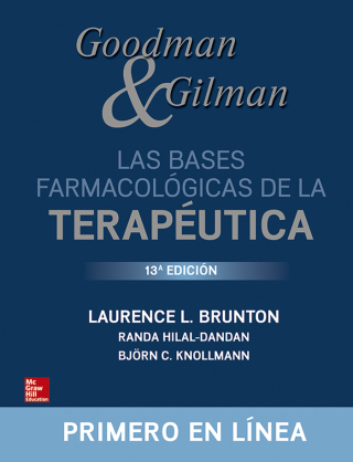 Imagen de portada: Goodman & Gilman. Las Bases Farmacológicas de la Terapéutica 13th edition 9781456263560