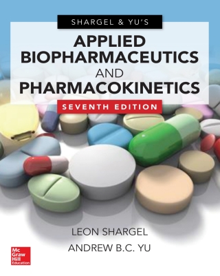 Cover image: Applied biopharmaceutics and pharmacokinetics 7th edition 9781456284916