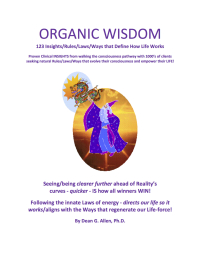 Imagen de portada: Organic Wisdom: 123 Insights/Rules/Laws/Ways that Define How Life Works