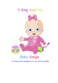 Cover image: 5 Sing And Play Baby Songs - An Interactive Songbook For You And Your Baby