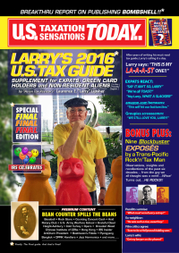 Omslagafbeelding: Larry's 2016 U.S. Tax Guide 'Supplement' for U.S. Expats, Green Card Holders and Non-Resident Aliens in User Friendly English
