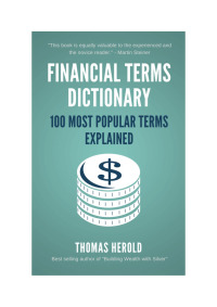 Imagen de portada: Financial Terms Dictionary - 100 Most Popular Terms Explained